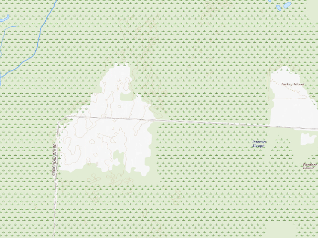 USGS topographic map of Hatchie Coon Island Camping Area #1
