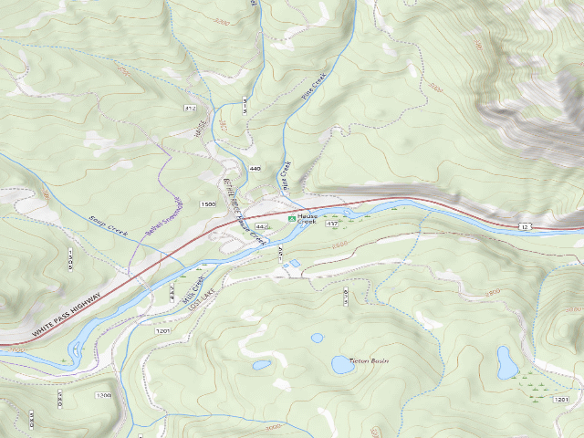 USGS topographic map of Hause Creek