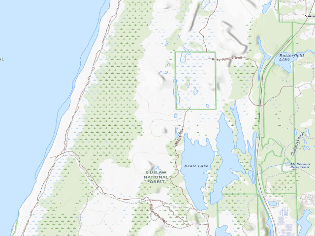 USGS topographic map of Hauser Sand Camping site 75