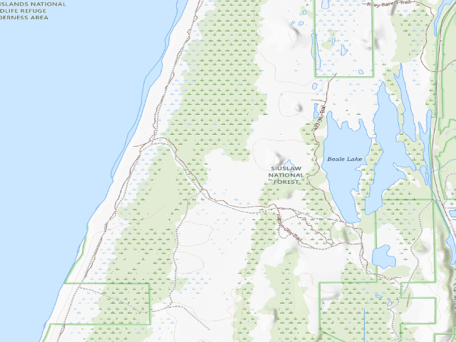 USGS topographic map of Hauser Sand Camping site 78