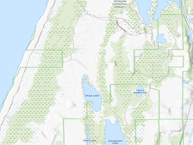 USGS topographic map of Hauser Sand Camping site 83