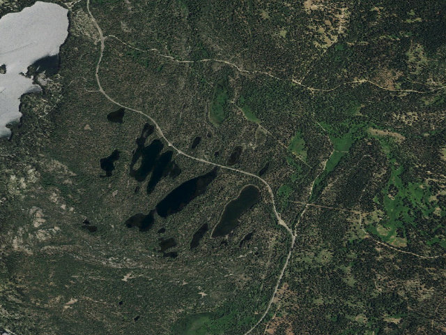 Aerial image of Haven Lake Campground