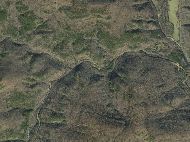 Aerial image of Haw Creek Falls Cg