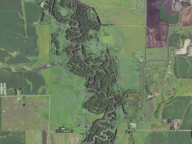 Aerial image of Hawk Valley WMA