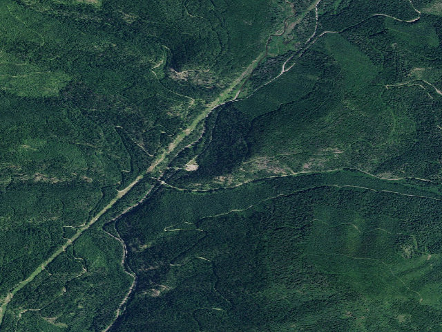 Aerial image of Hawkseye Camp