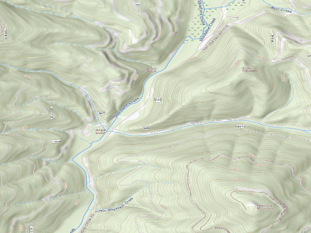 USGS topographic map of Hawkseye Camp