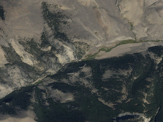 Aerial image of Hawley Creek Upper Campground