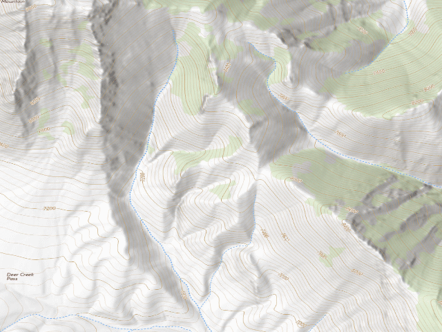 USGS topographic map of Hawley Mountain Wilderness Study Area