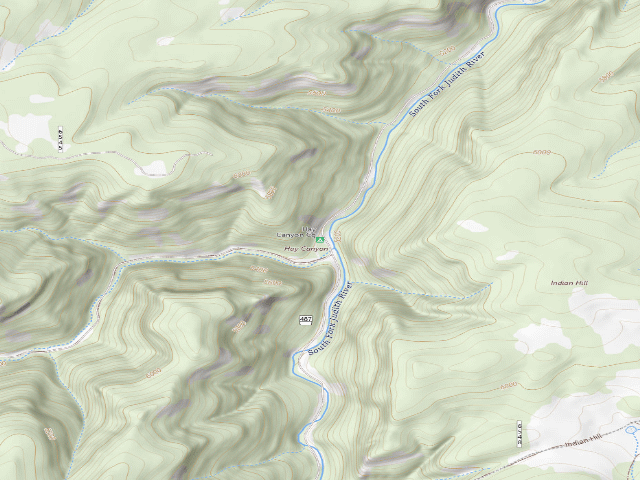 USGS topographic map of Hay Canyon Cg