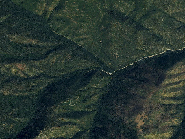Aerial image of Hayden Creek