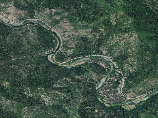 Aerial image of Hayden Flat Group Camp
