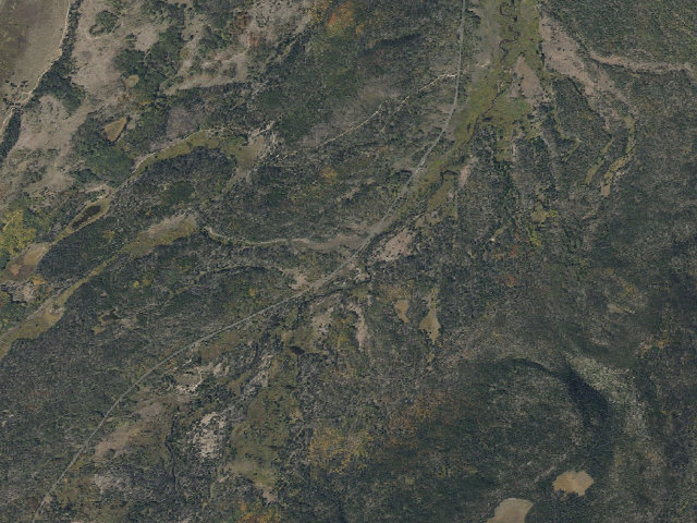 Aerial image of Hayden Fork Campground