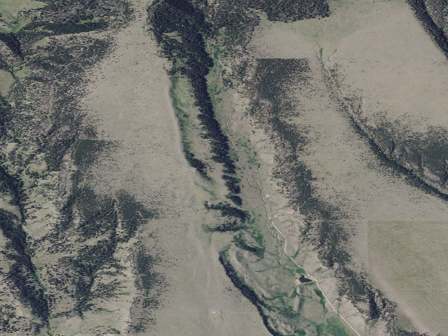 Aerial image of Haymaker WMA