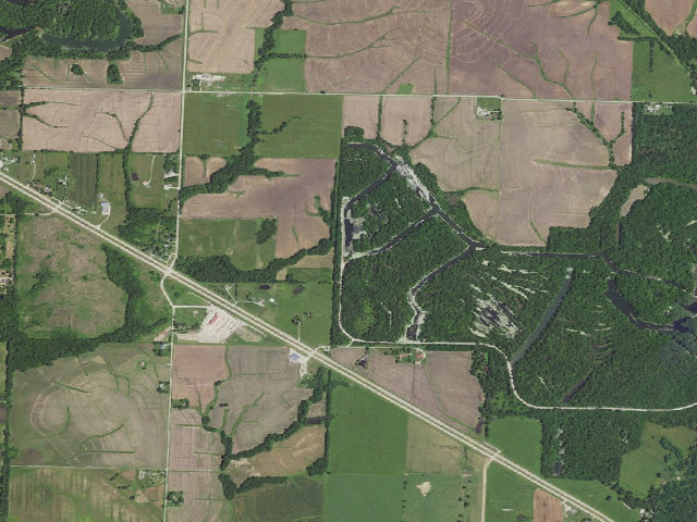 Aerial image of Haysler A. Poague Conservation Area