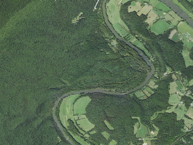 Aerial image of Hazard Mills Campground