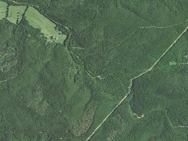 Aerial image of Hazel Creek Campground