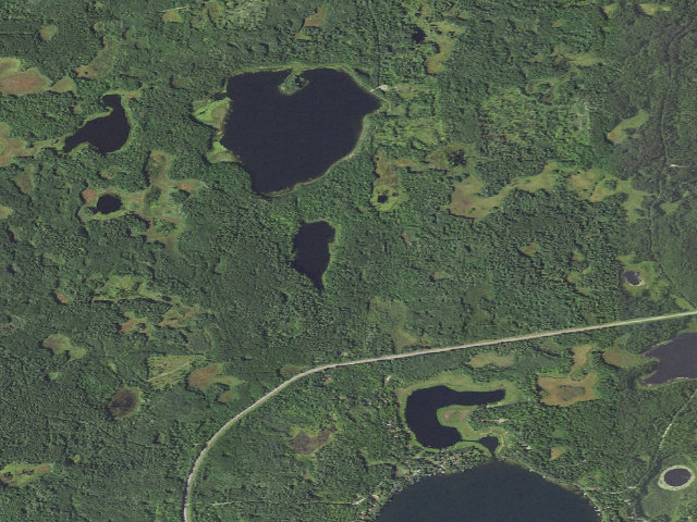 Aerial image of Hazel Lake Camping - W57