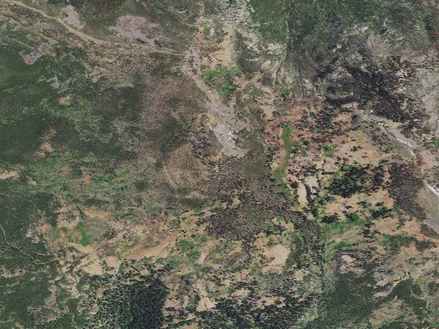 Aerial image of Head O' Boulder Forest Camp