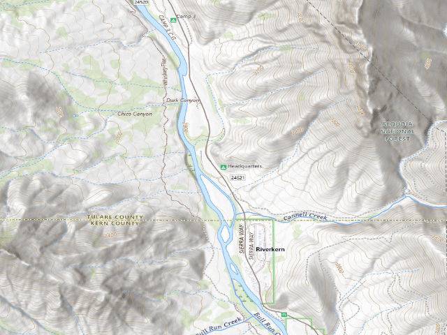 USGS topographic map of Headquarters