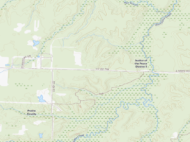 USGS topographic map of Headquarters Road Camping Area