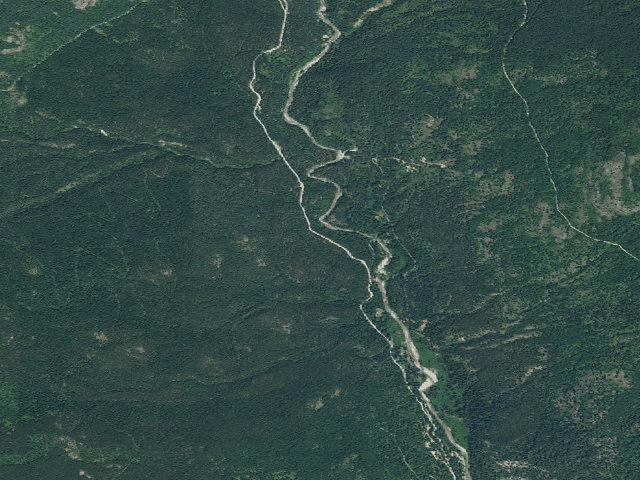 Aerial image of Headwaters Pack River