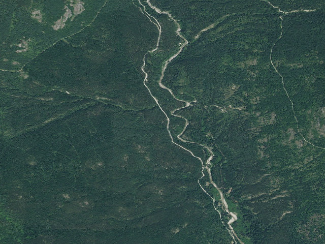 Aerial image of Headwaters Pack River