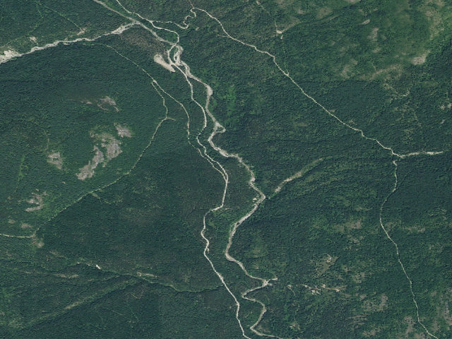 Aerial image of Headwaters Pack River