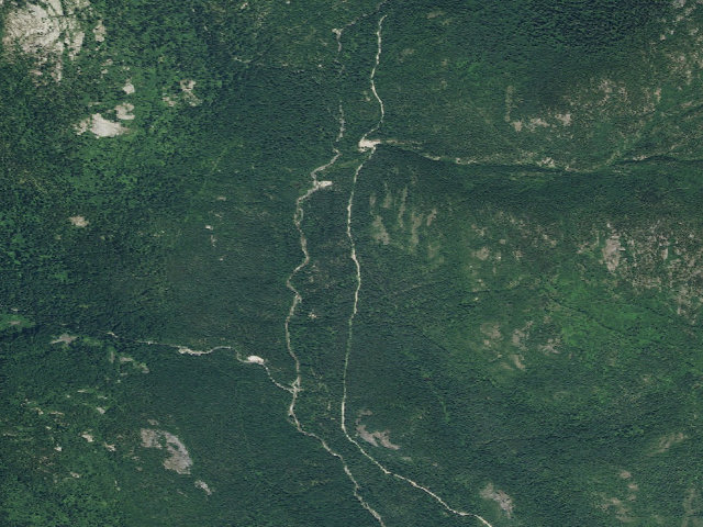 Aerial image of Headwaters Pack River