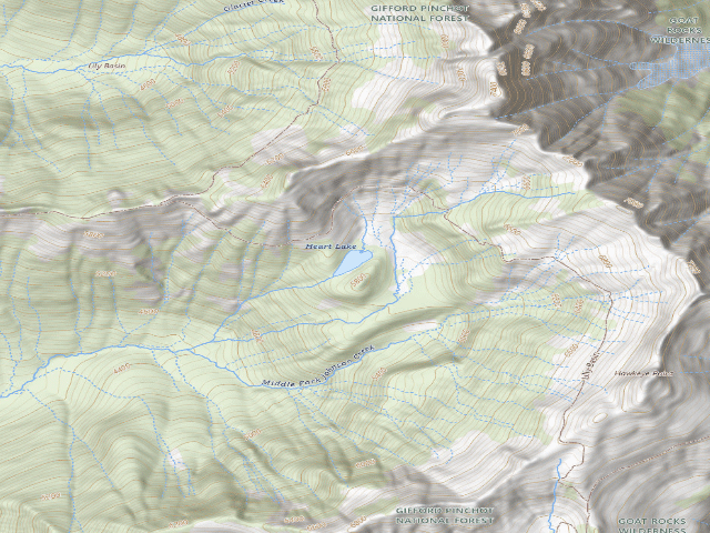 USGS topographic map of Heart Lake