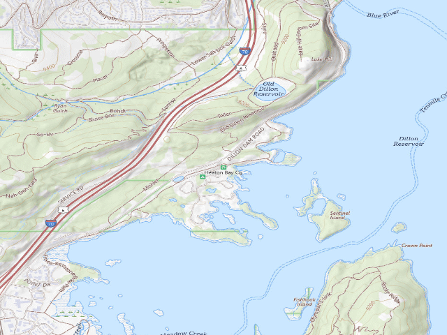 USGS topographic map of Heaton Bay Pa