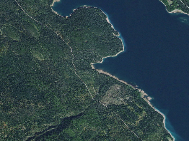 Aerial image of Heinrude Dispersed Camp North Loop