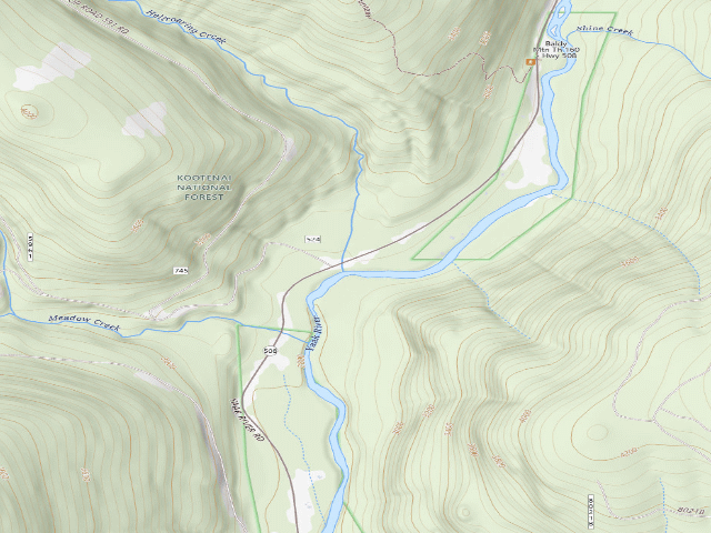 USGS topographic map of Hellroaring