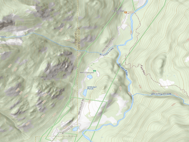 USGS topographic map of Hells Canyon