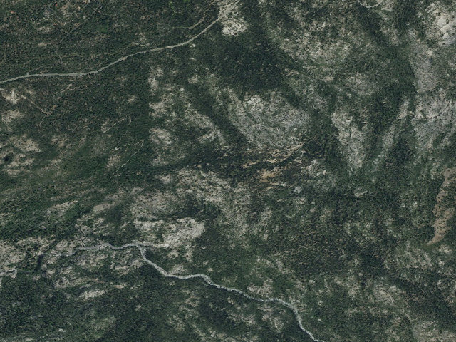 Aerial image of Hells Kitchen Campground