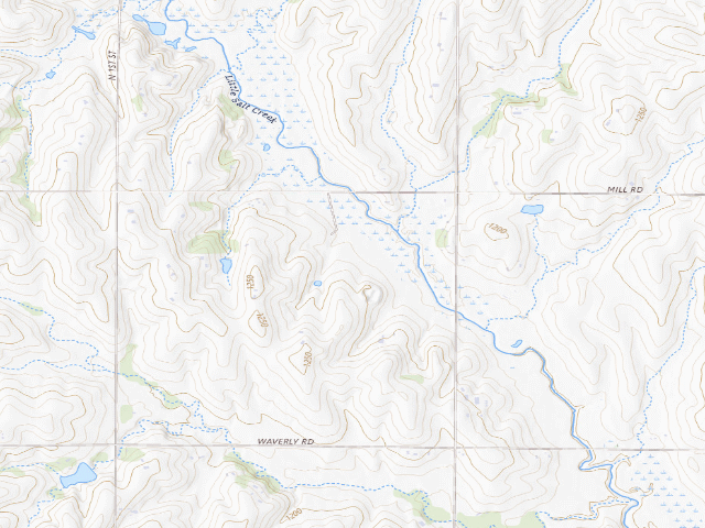 USGS topographic map of Helmuth Public Access Area (PF)