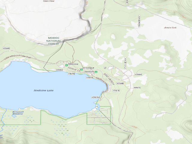 USGS topographic map of Hemlock