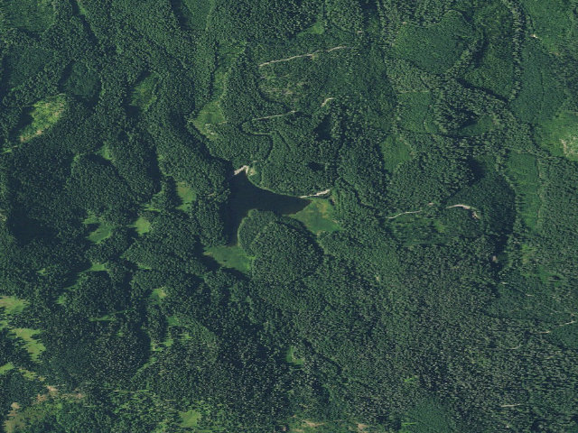 Aerial image of Hemlock Remote Camp