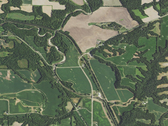 Aerial image of Hennepin Canal State Trail - Lock 11 Campground