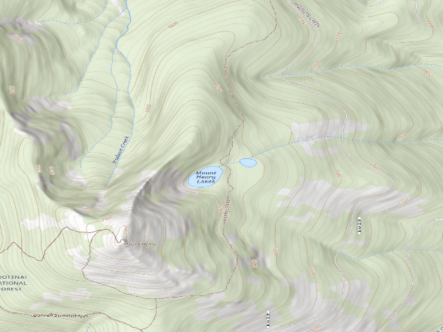 USGS topographic map of Henry Lake
