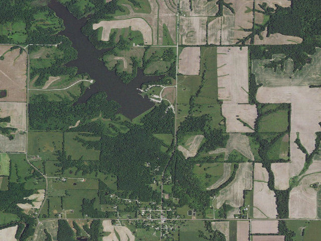 Aerial image of Henry Sever Lake Conservation Area