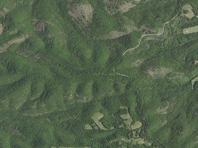 Aerial image of Hercules Tower Trailhead