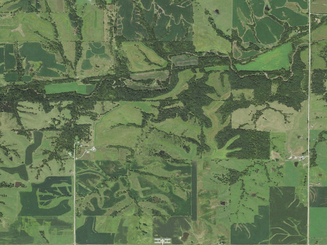 Aerial image of Heritage Hills WMA