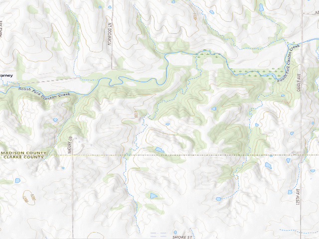 USGS topographic map of Heritage Hills WMA