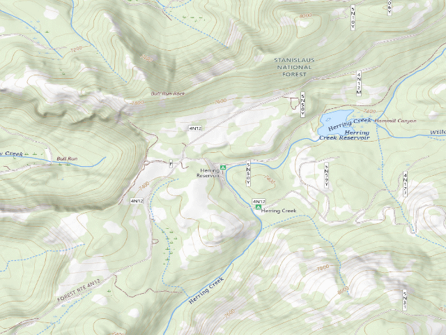 USGS topographic map of Herring Reservoir