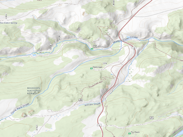 USGS topographic map of Hettinger