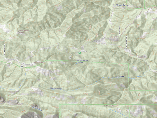 USGS topographic map of Hi Mountain