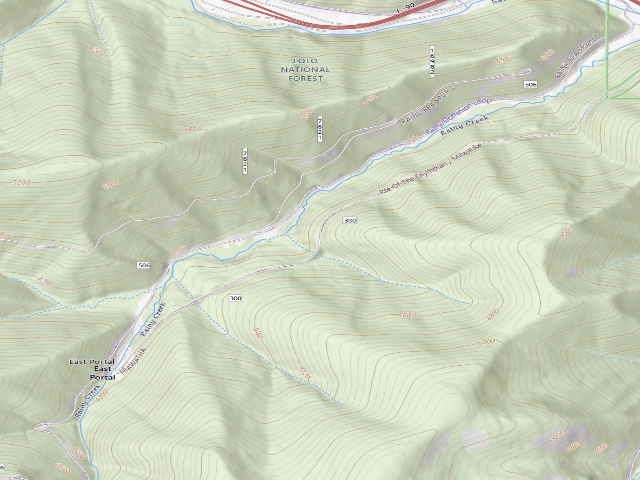 USGS topographic map of Hiawatha-001