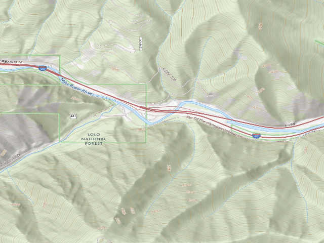 USGS topographic map of Hiawatha 1
