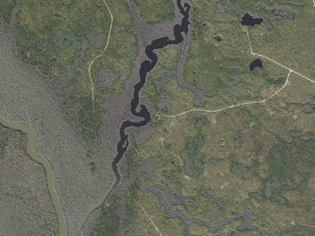 Aerial image of Hickory Landing Campground