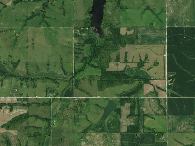 Aerial image of Hickory Ridge WMA